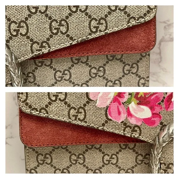 GUCCI GG Supreme Monogram Blooms Dionysus Shoulder  Bag - Picture 11 of 16